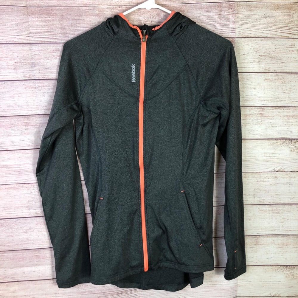 Reebok Full Zipper Hooded‎ Jacket Size Medium